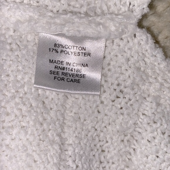 Peyton Promise white knit sweater size 1X - Picture 5 of 6
